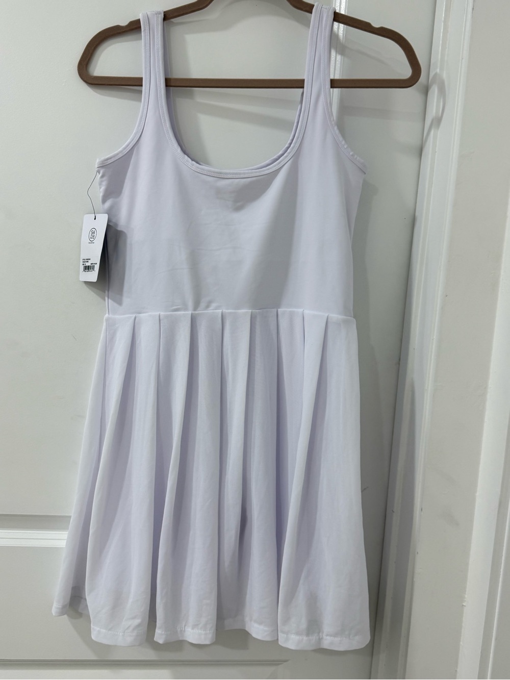Women's A-Line Skirted Tank Dress - White